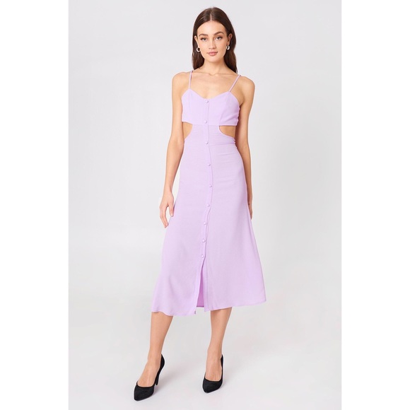 tasha cut out midi dress